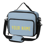 Custom Light Blue Light Yellow Lunch Bag
