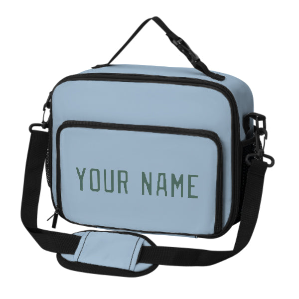 Custom Light Blue Blue Green Lunch Bag