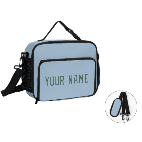 Custom Light Blue Blue Green Lunch Bag