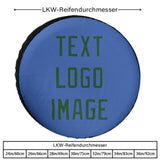 Custom Sky Blue Green Truck Tires