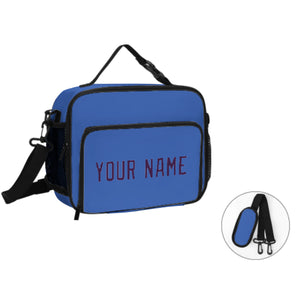 Custom Sky Blue Purple Lunch Bag