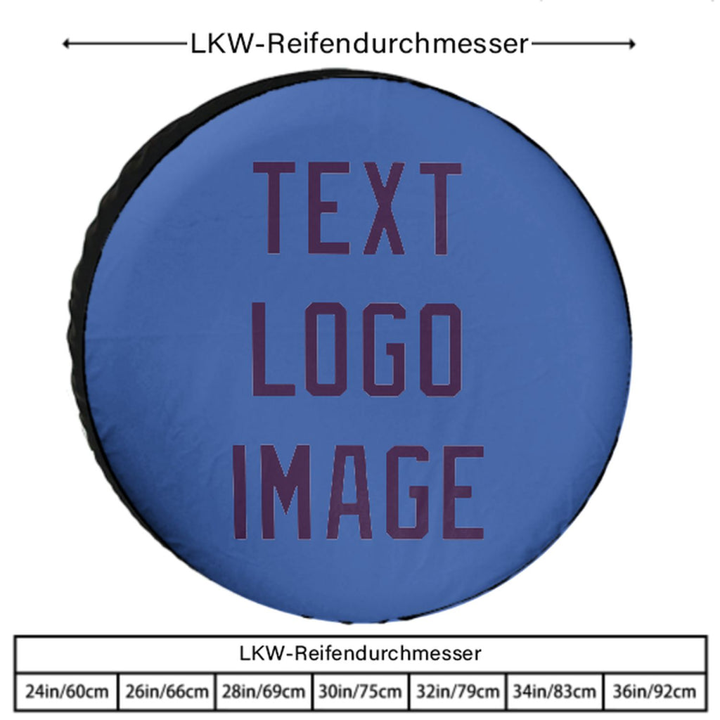 Custom Sky Blue Purple Truck Tires