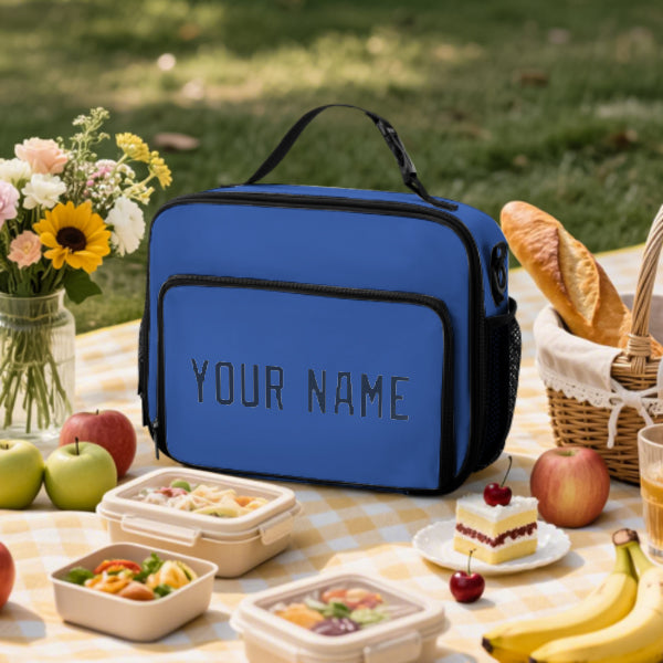 Custom Sky Blue Blue Lunch Bag