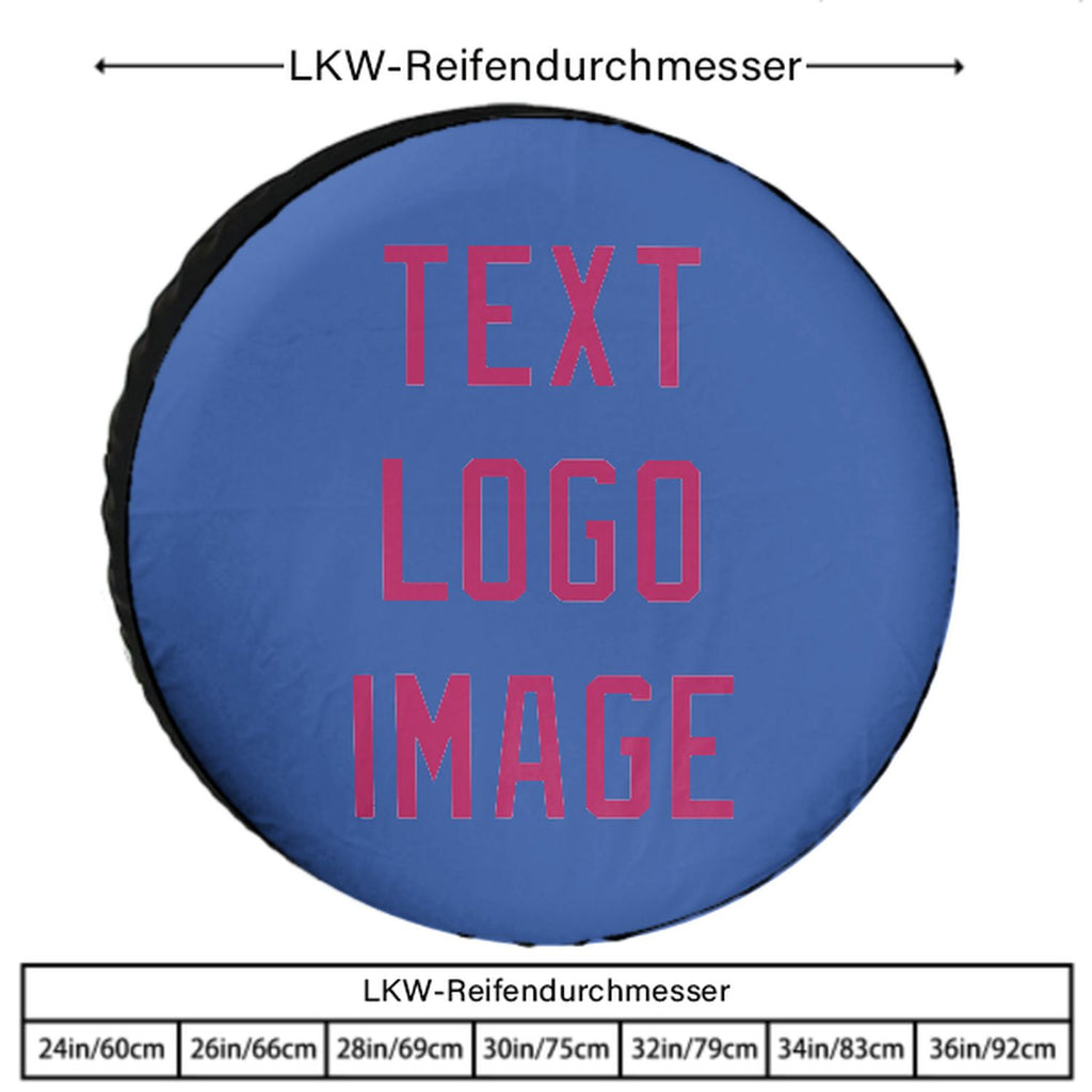 Custom Sky Blue Pink Truck Tires