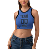 Custom Sky Blue Blue Sleeveless Tank Top