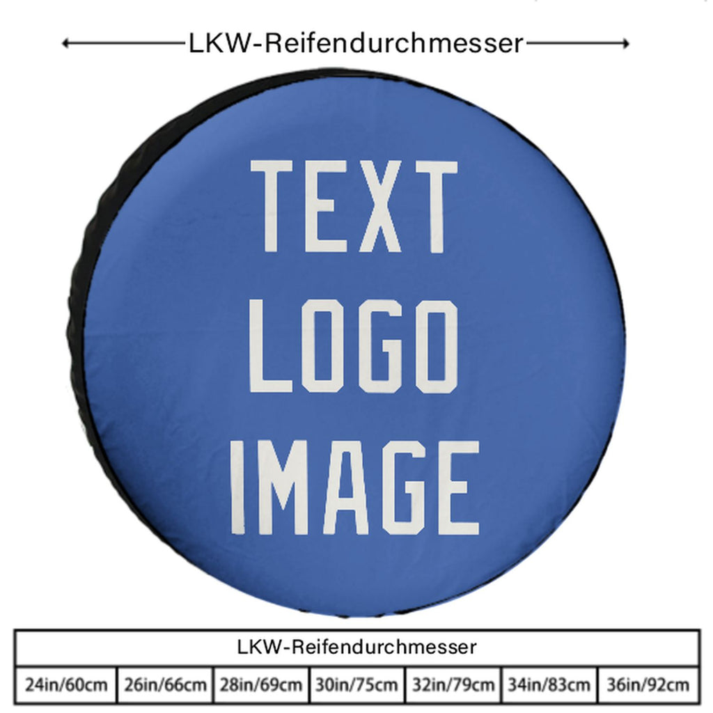 Custom Sky Blue White Truck Tires