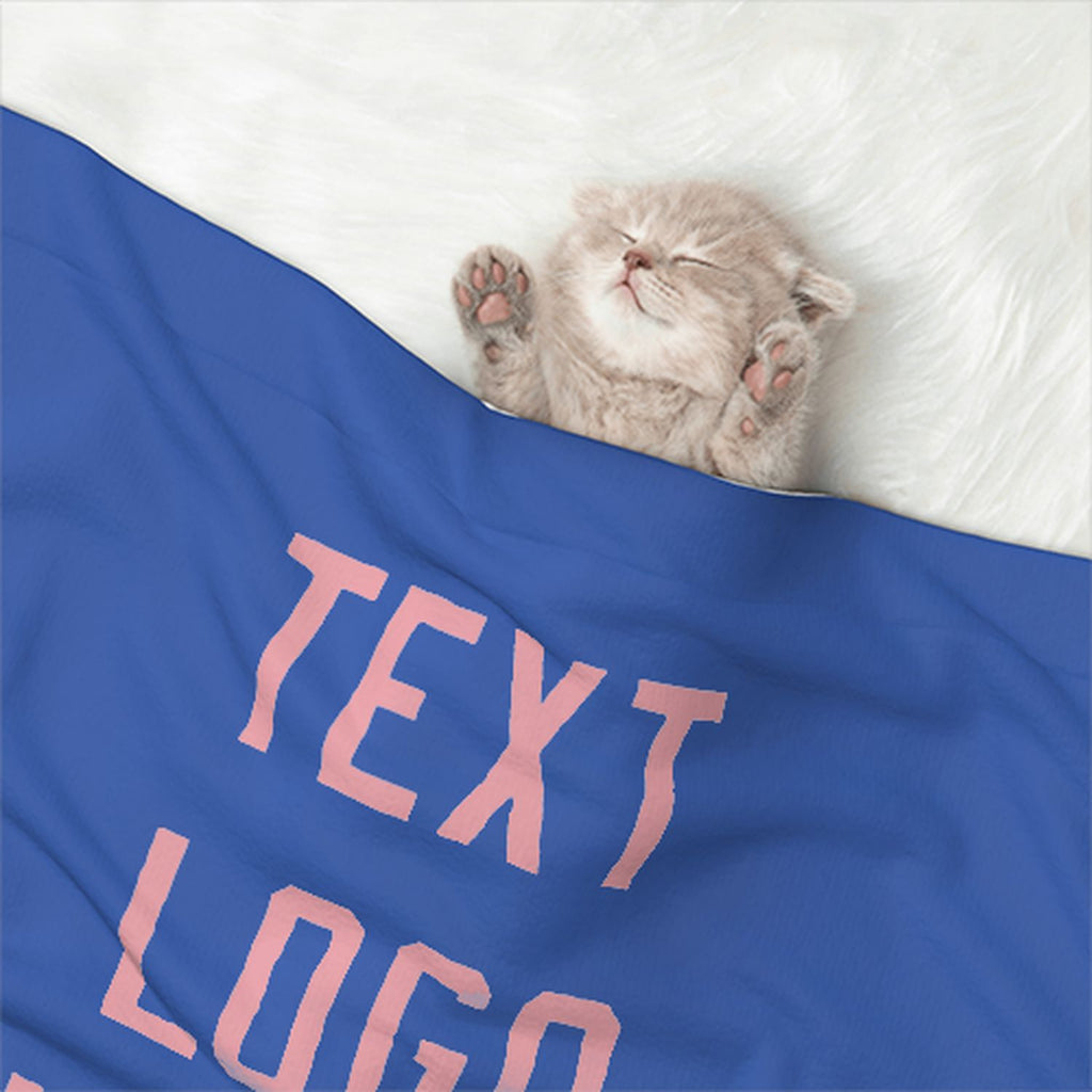 Custom Sky Blue Light Pink Pet Blanket