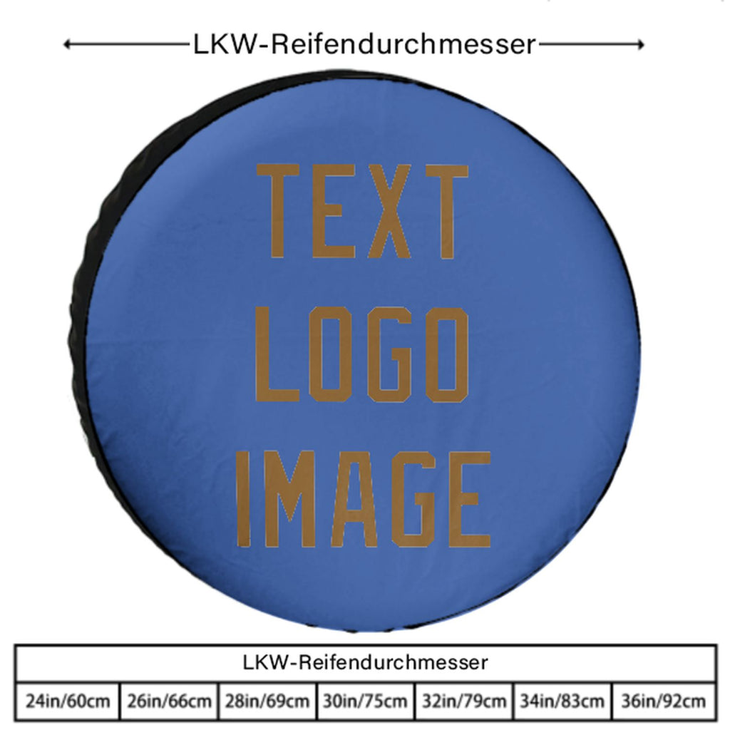 Custom Sky Blue Khaki Truck Tires