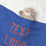 Custom Sky Blue Copper Rose Pet Blanket