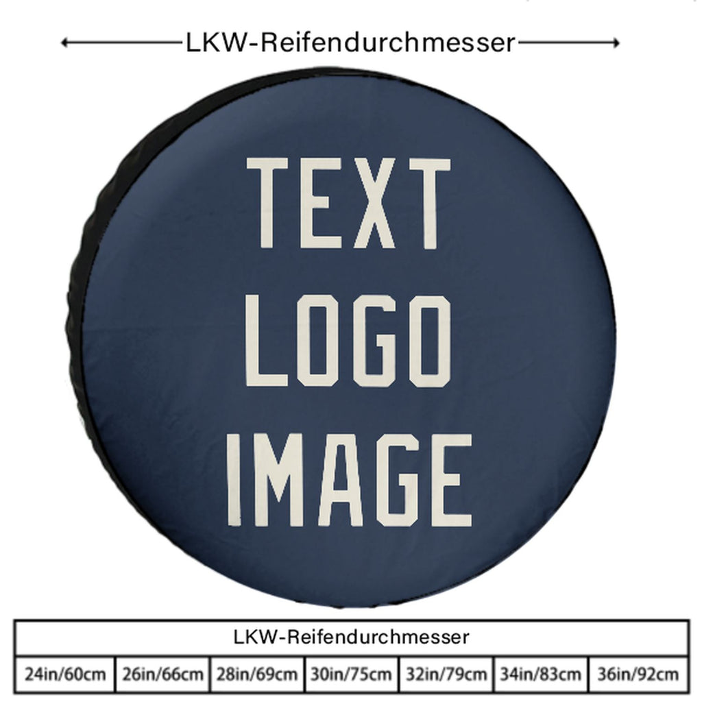 Custom Blue Cream Truck Tires