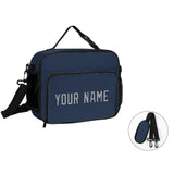 Custom Blue Gray Lunch Bag