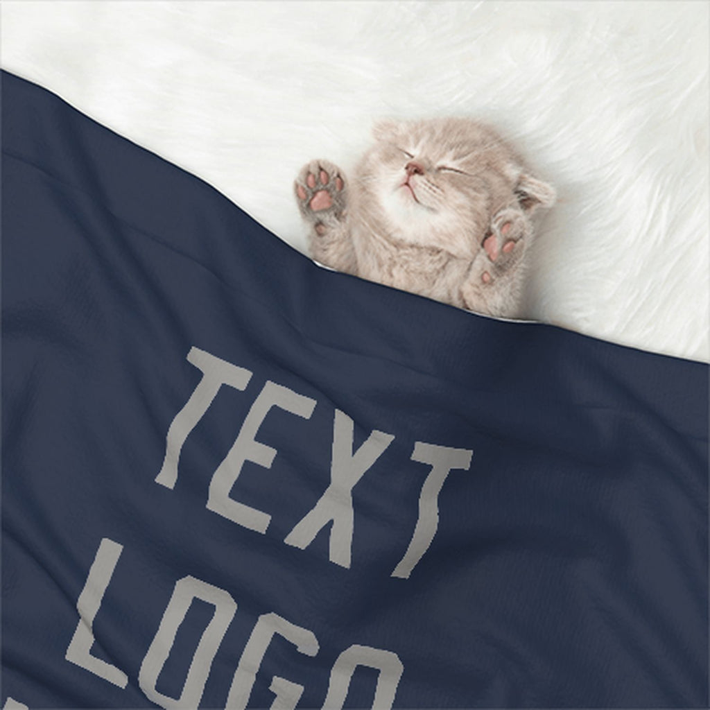 Custom Blue Gray Pet Blanket