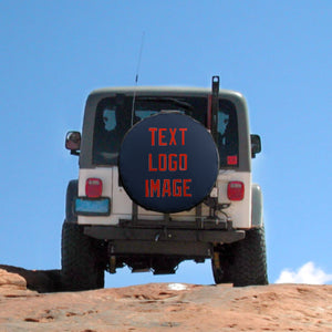 Custom Blue Orange Red Truck Tires