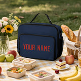 Custom Blue Orange Red Lunch Bag