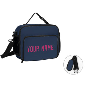 Custom Blue Pink Lunch Bag