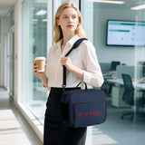 Custom Blue Crimson Red Lunch Bag