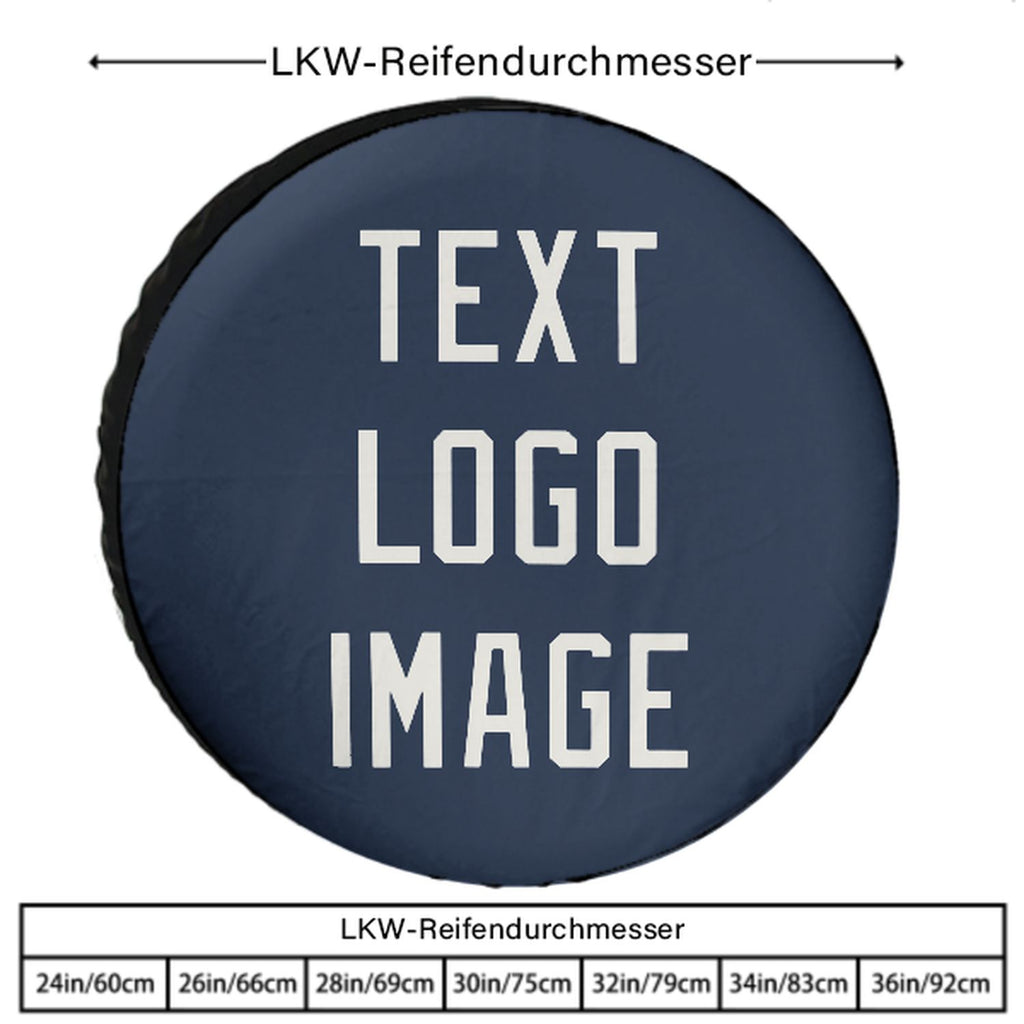 Custom Blue White Truck Tires