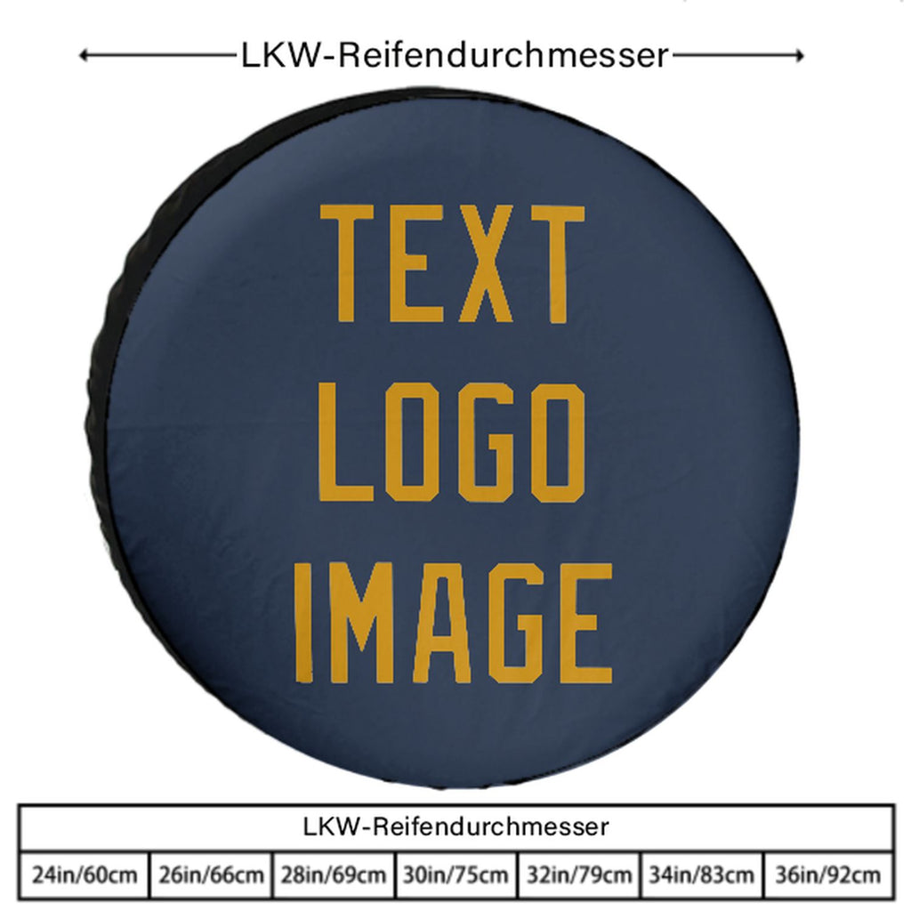 Custom Blue Yellow Truck Tires