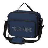Custom Blue Dark Grey Lunch Bag