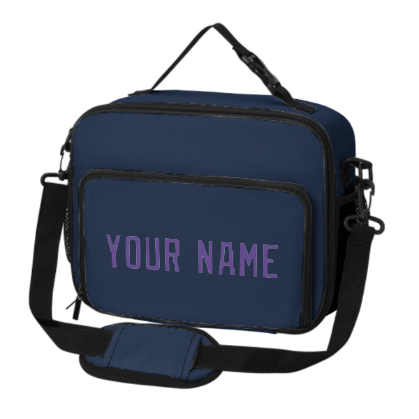Custom Blue Light Purple Lunch Bag