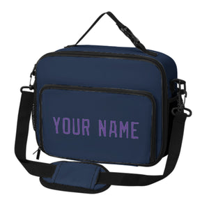 Custom Blue Light Purple Lunch Bag