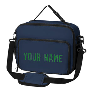 Custom Blue Emerald Green Lunch Bag