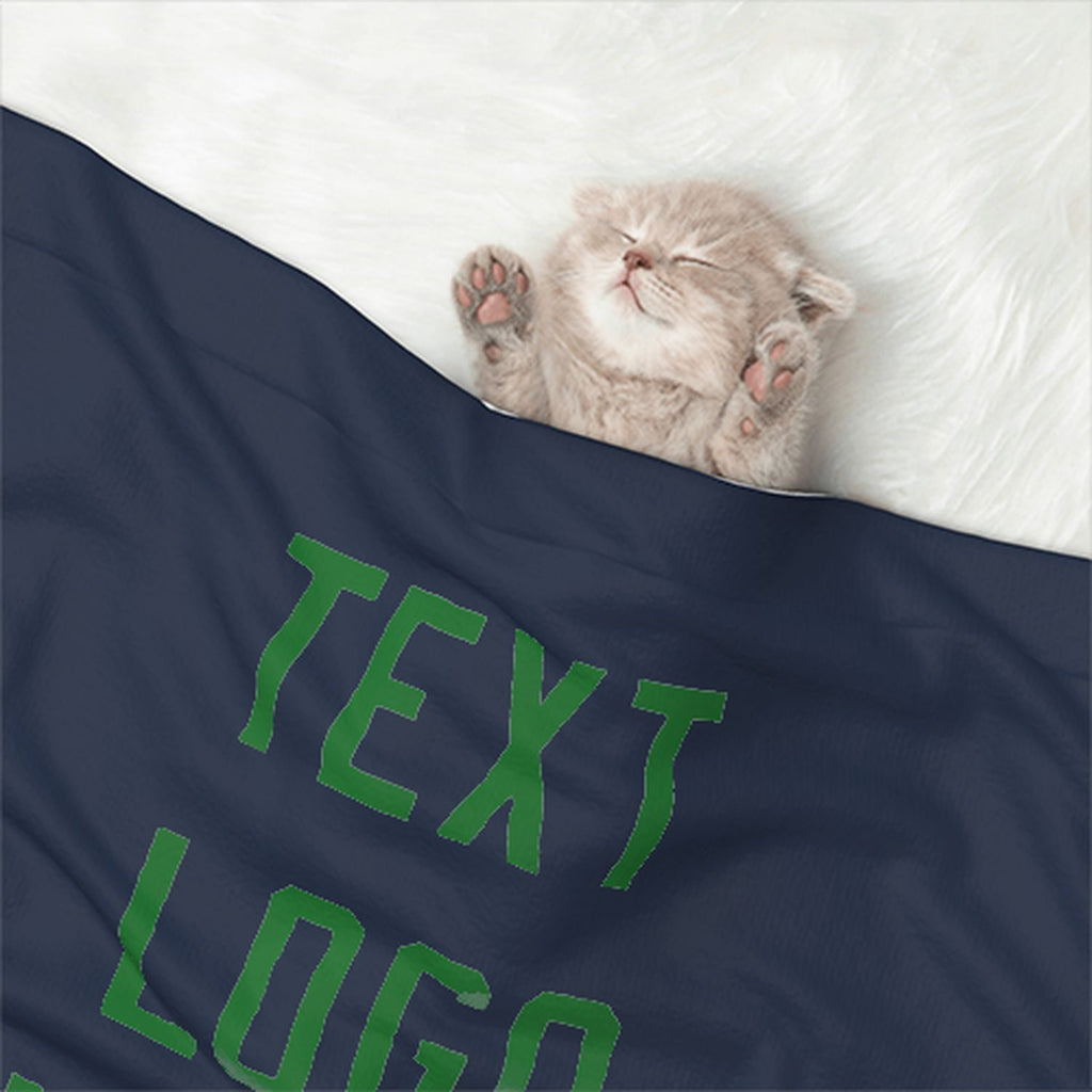 Custom Blue Emerald Green Pet Blanket