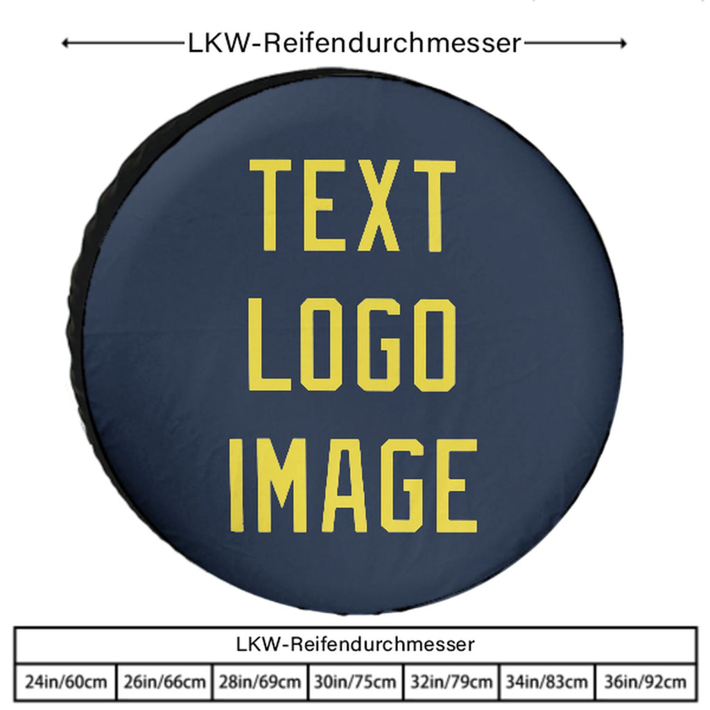 Custom Blue Light Yellow Truck Tires