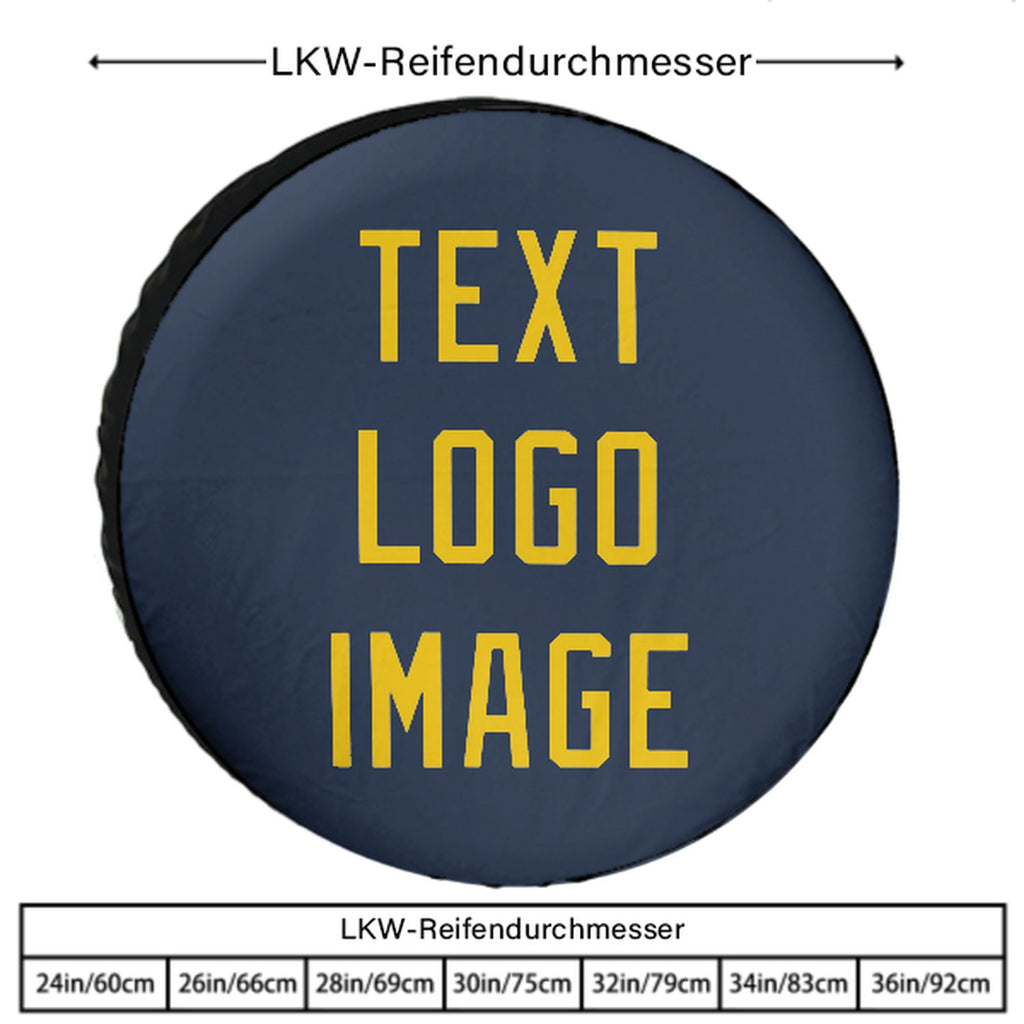 Custom Blue Gold Truck Tires