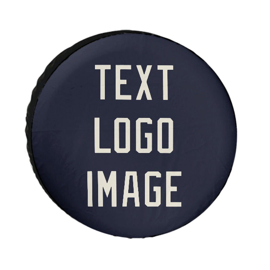 Custom Navy Cream Truck Tires