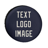 Custom Navy Cream Truck Tires