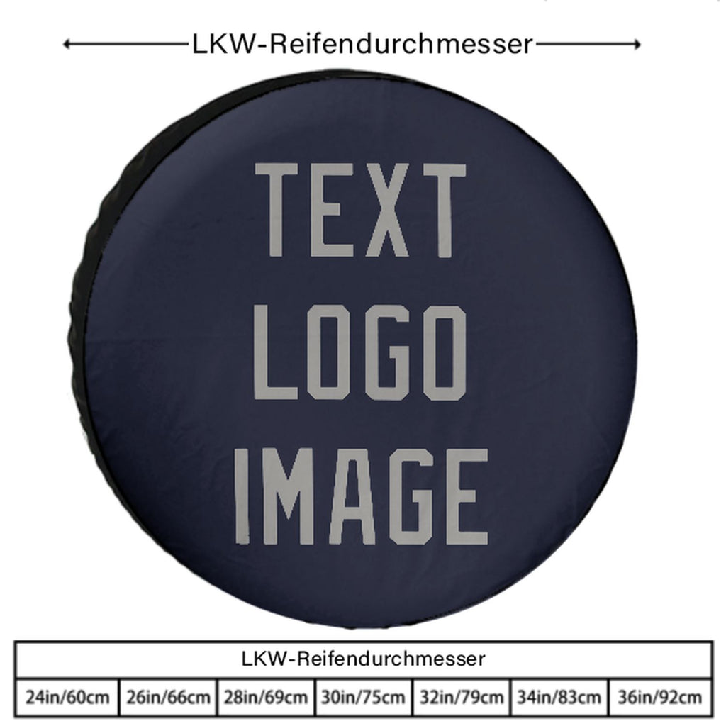 Custom Navy Gray Truck Tires