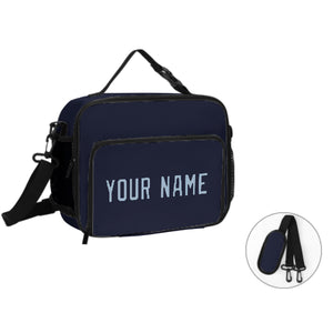 Custom Navy Light Blue Lunch Bag