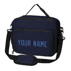 Custom Navy Sky Blue Lunch Bag