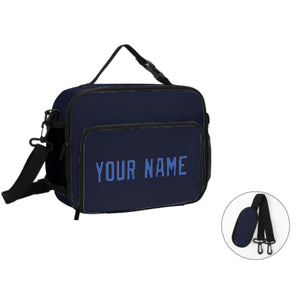 Custom Navy Sky Blue Lunch Bag