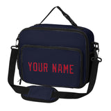 Custom Navy Red Lunch Bag