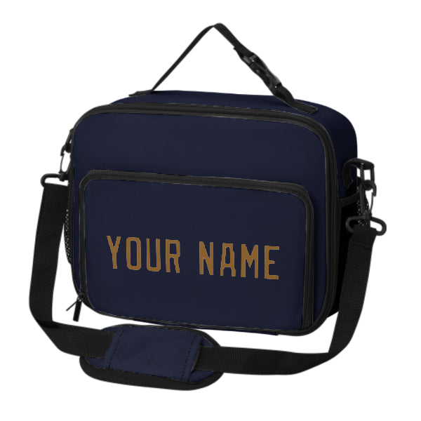 Custom Navy Khaki Lunch Bag