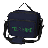 Custom Navy Emerald Green Lunch Bag
