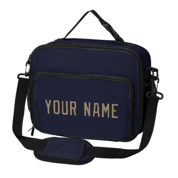 Custom Navy Light Khaki Lunch Bag