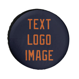 Custom Navy Orange Truck Tires