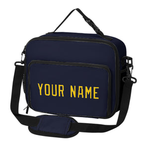Custom Navy Gold Lunch Bag