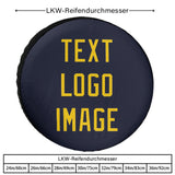 Custom Navy Gold Truck Tires