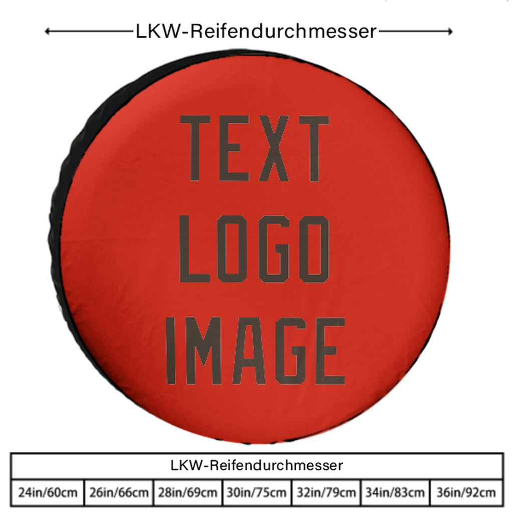 Custom Orange Red Brown Truck Tires