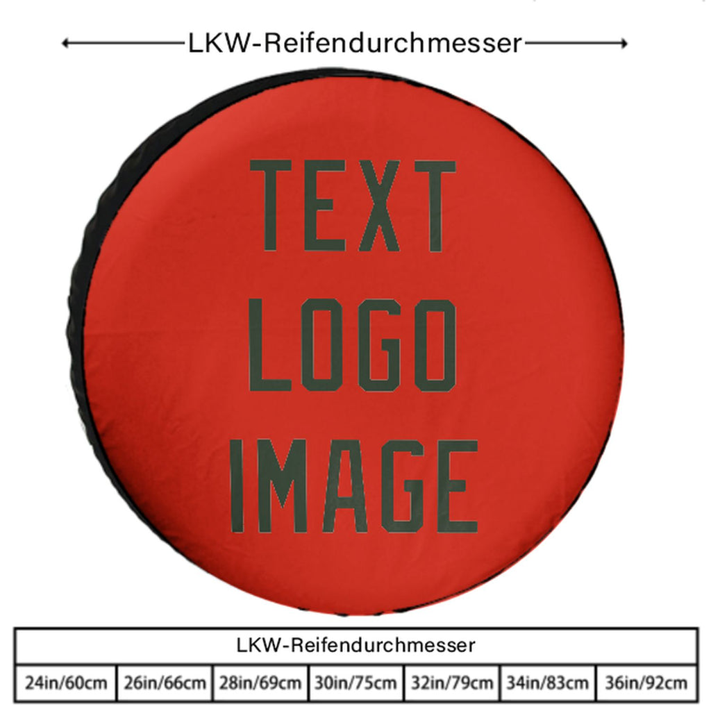 Custom Orange Red Dark Green Truck Tires