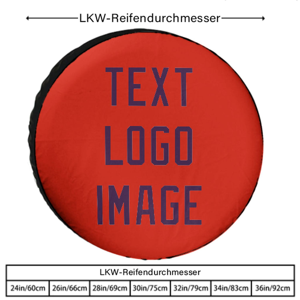 Custom Orange Red Purple Truck Tires