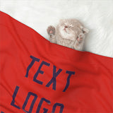 Custom Orange Red Purple Pet Blanket