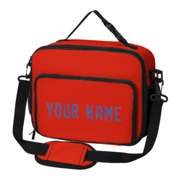 Custom Orange Red Sky Blue Lunch Bag