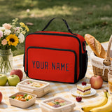 Custom Orange Red Navy Lunch Bag