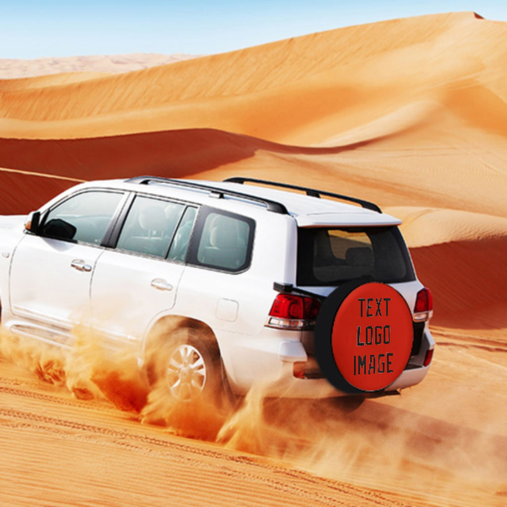 Custom Orange Red Black Truck Tires