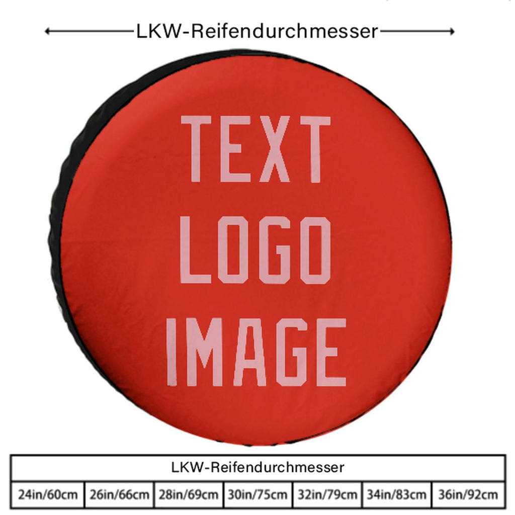 Custom Orange Red Light Pink Truck Tires